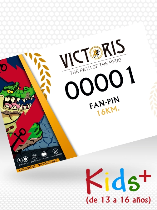 Pack de carrera con medalla de Fanpin Race Kids+