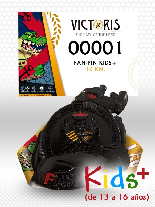 Pack de carrera con medalla y honeycomb de Fanpin Race Kids+